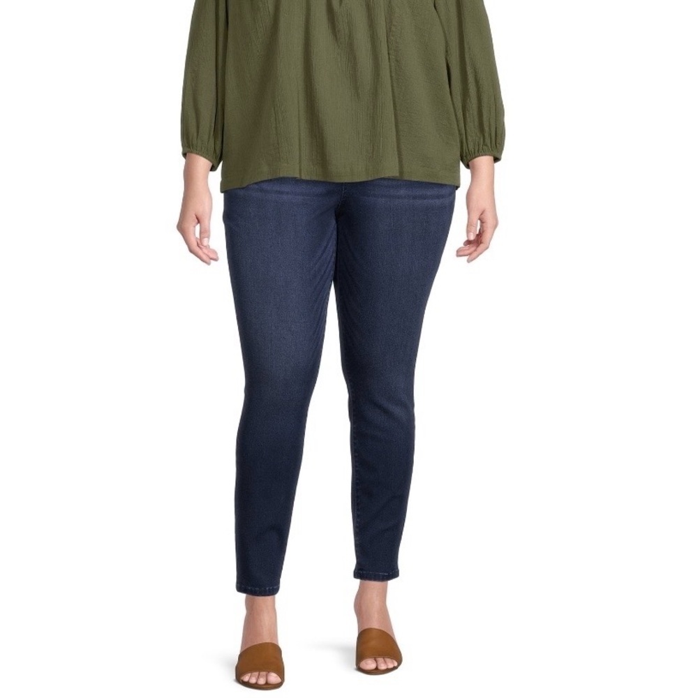 Terra & Sky Women's Plus Size Skinny Jeans Sz Petite 26W -New - Picture 5 of 6
